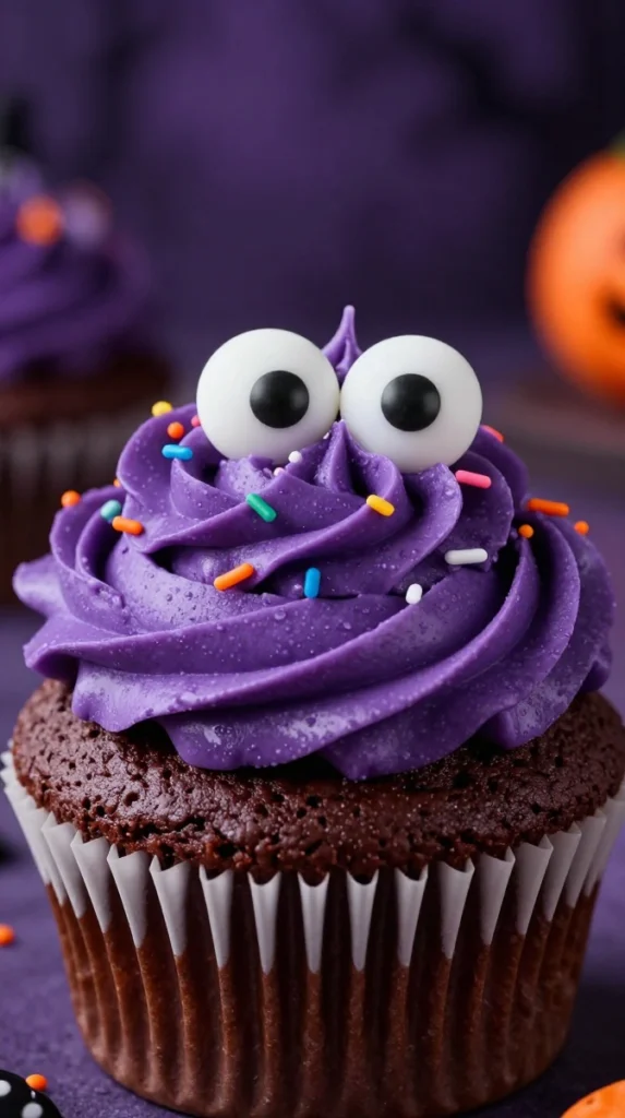 Halloween Monster Cupcakes