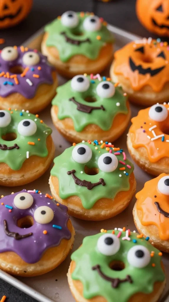 Halloween Monster Donut Holes