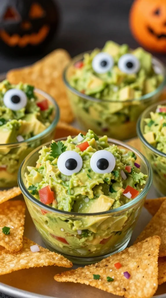 Halloween Monster Guacamole Cups