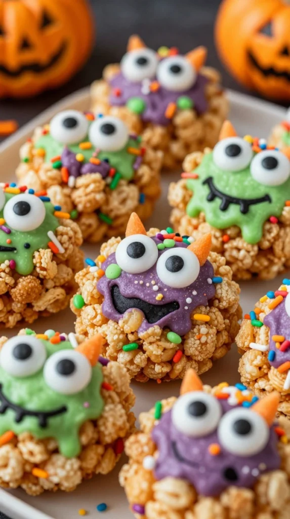 Halloween Monster Rice Krispie Treats