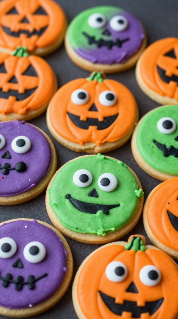 Halloween Monster Sugar Cookies
