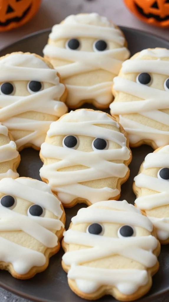 Halloween Mummy Cookies