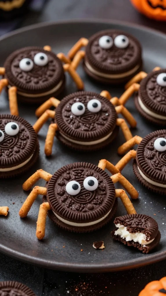 Halloween Oreo Spider Cookies