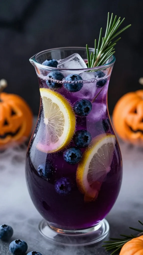 Haunted Blueberry Lemon Punch