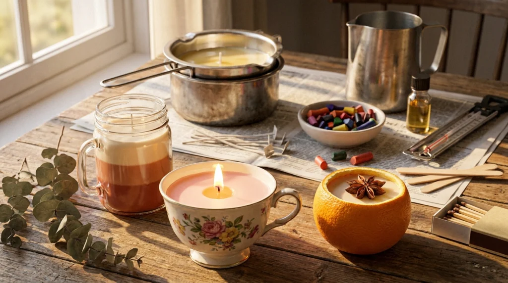 Homemade Candle Decor Ideas