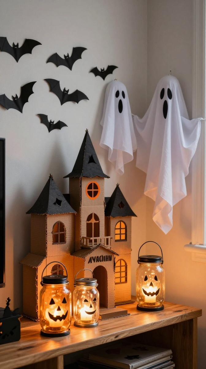 How to Display Your Budget Halloween Crafts