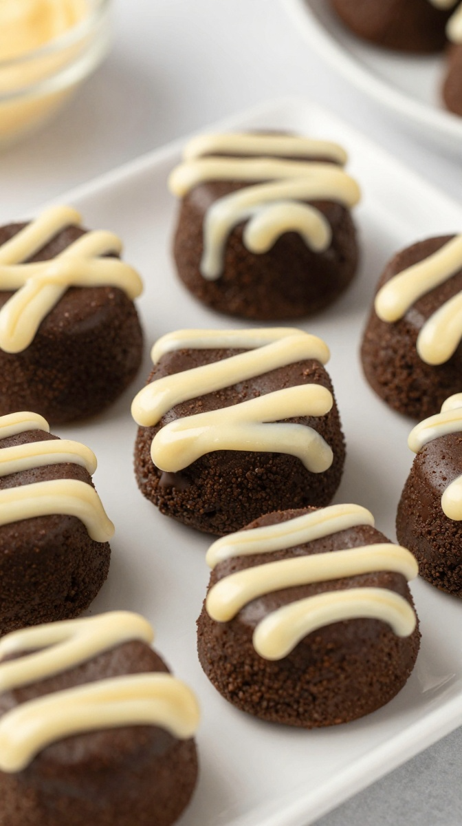 Lazy Mummy Brownie Bites