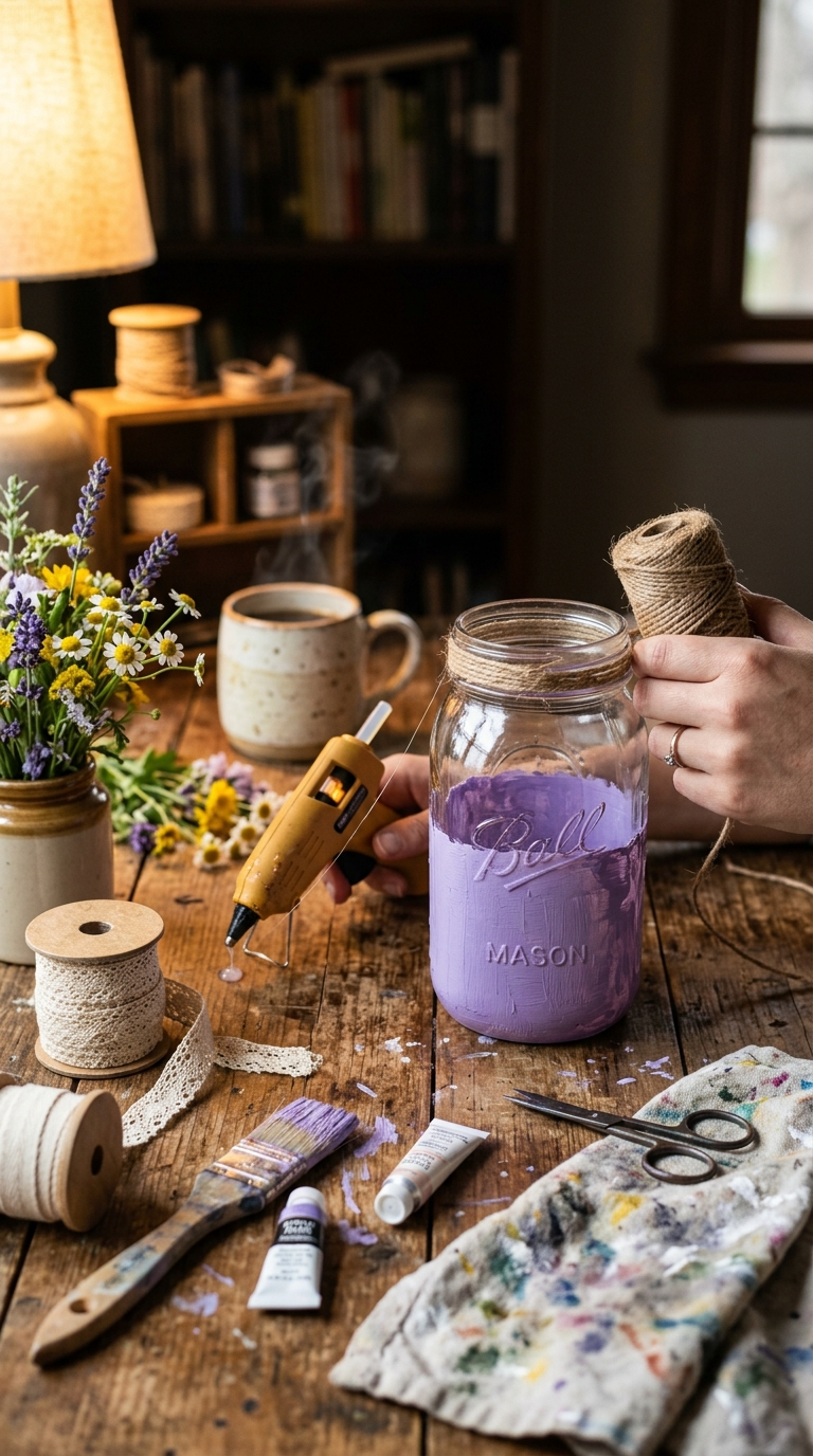 Mason Jar Flower Vases