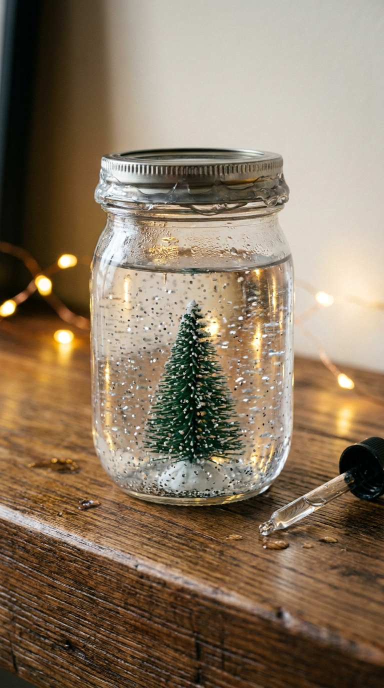 Mason Jar Snow Globes
