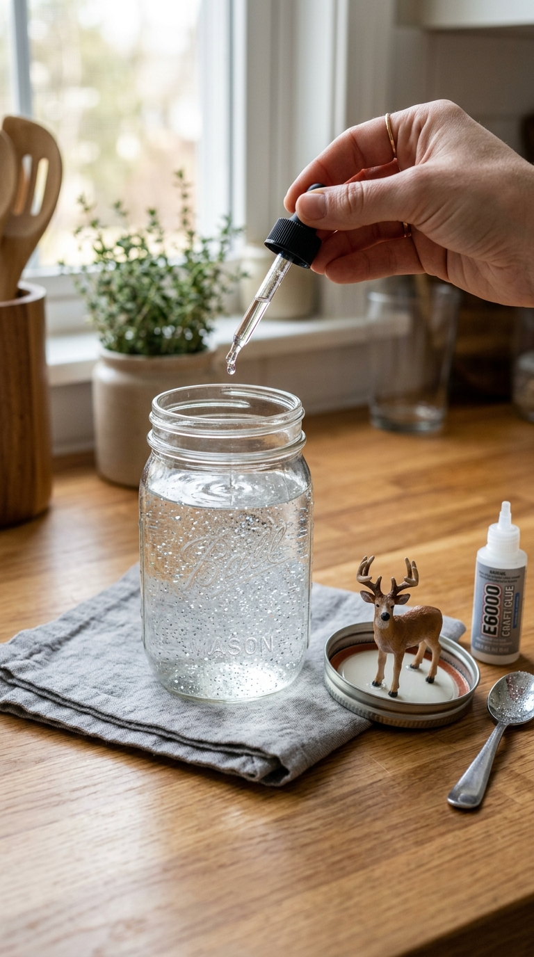 Mason Jar Snow Globe