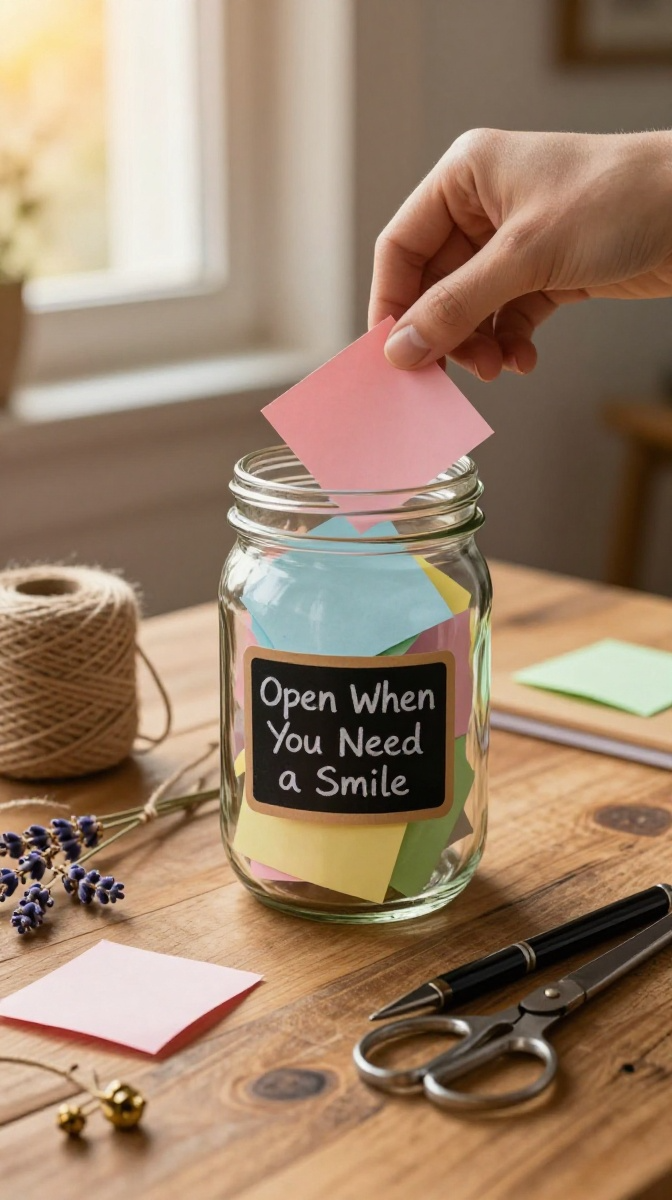 Memory Jar with Custom Labels