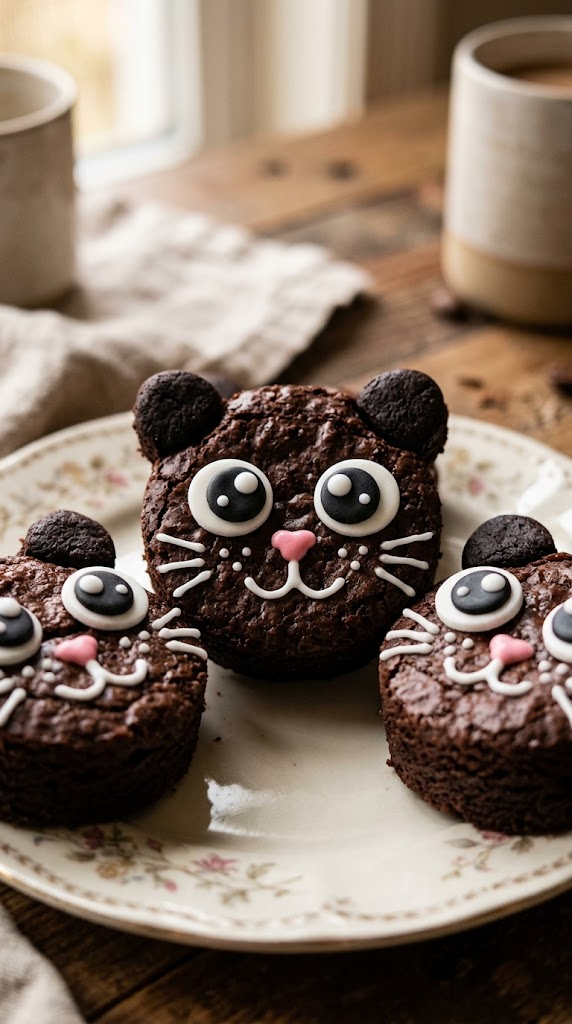 Midnight Black Cat Brownies