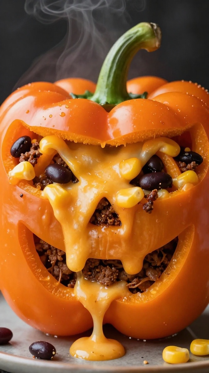 Mini Jack-o'-Lantern Stuffed Peppers.webp