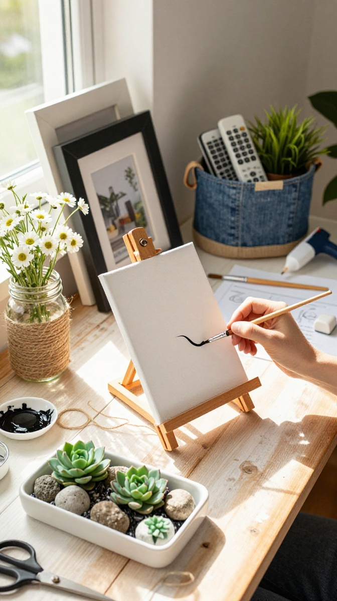 Minimalist Line Art on Canvas