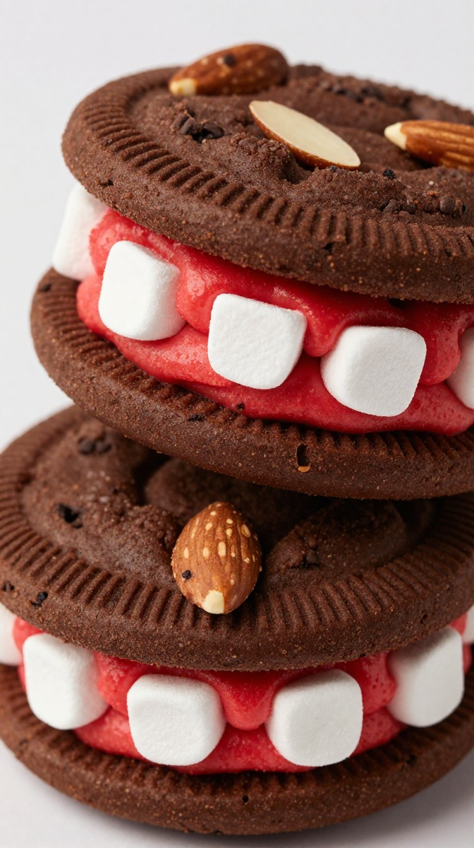 Monster Mouth Cookie Sandwiches