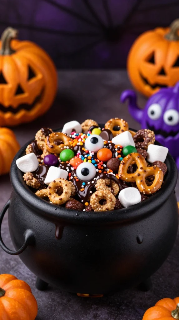 Monster Munch Chocolate Halloween Chex Mix