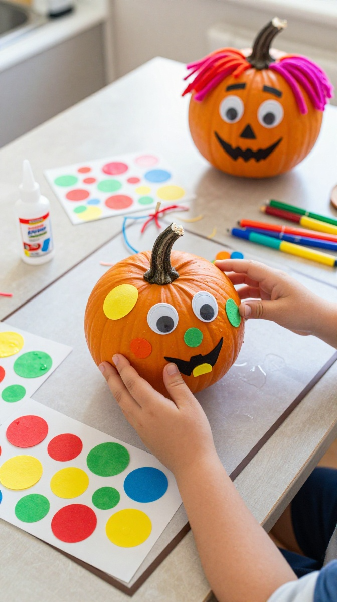 No-Carve Pumpkin Decorating for Kids