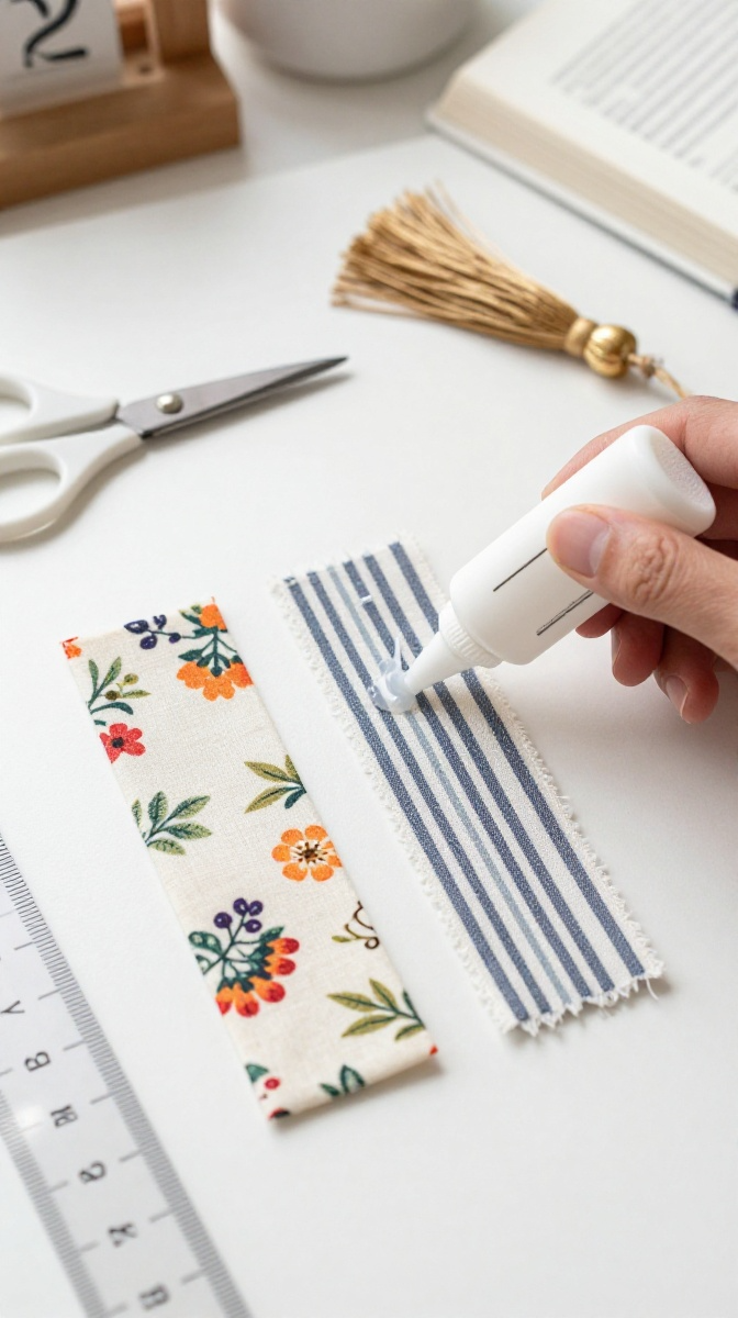 No-Sew Fabric Bookmark
