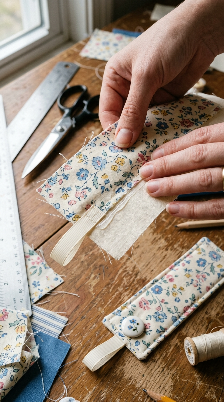 No-Sew Fabric Bookmark