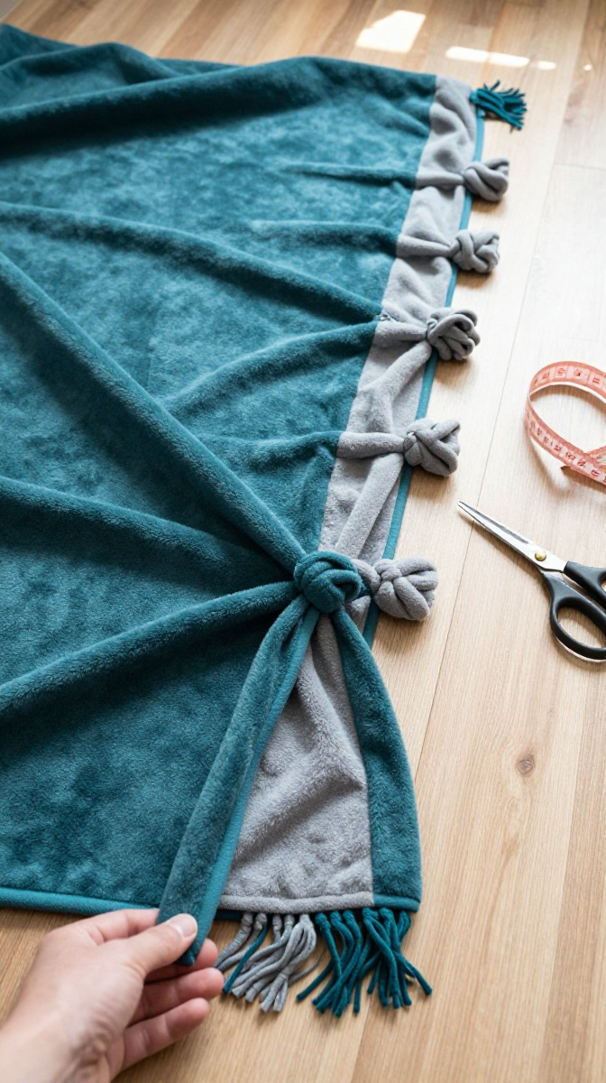 No-Sew Fleece Blanket