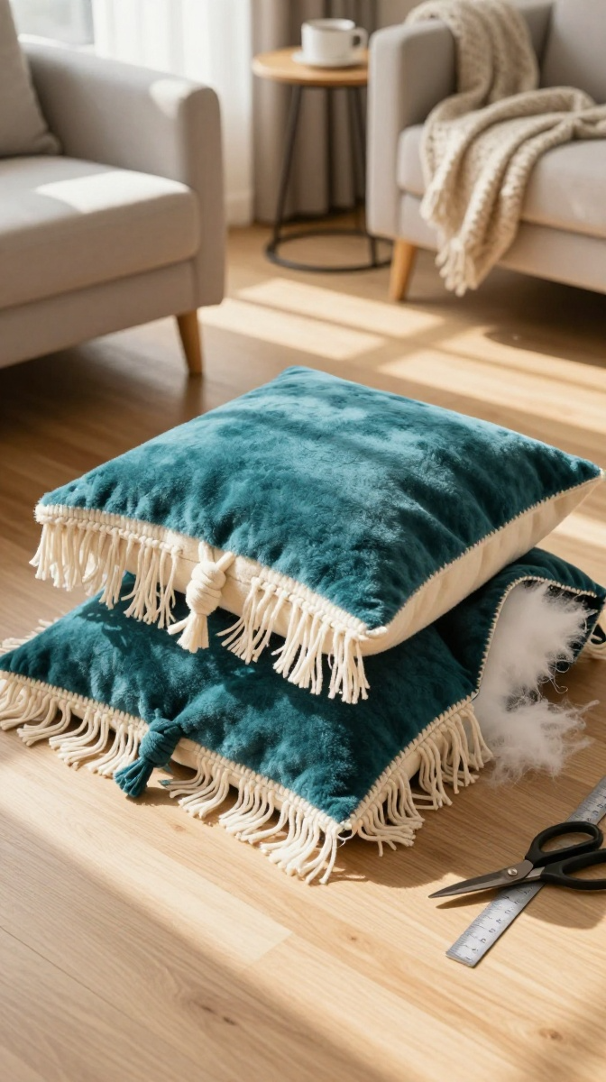 No-Sew Fleece Knot Pillow