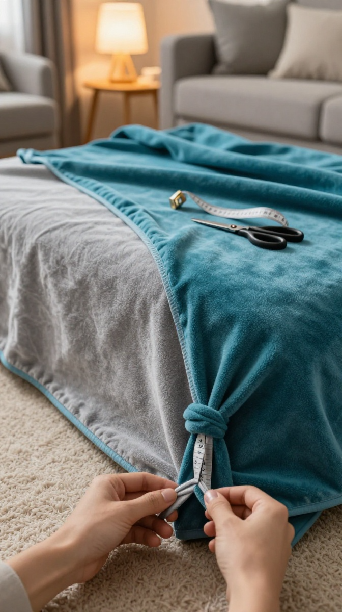 No-Sew Fleece Tie Blanket