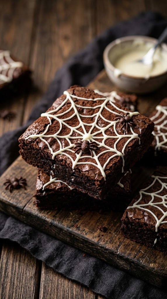Ooey-Gooey Marshmallow Spiderweb Squares