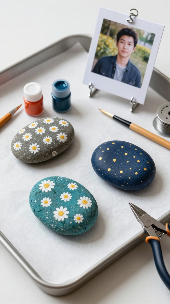 Painted Rock Photo Holders