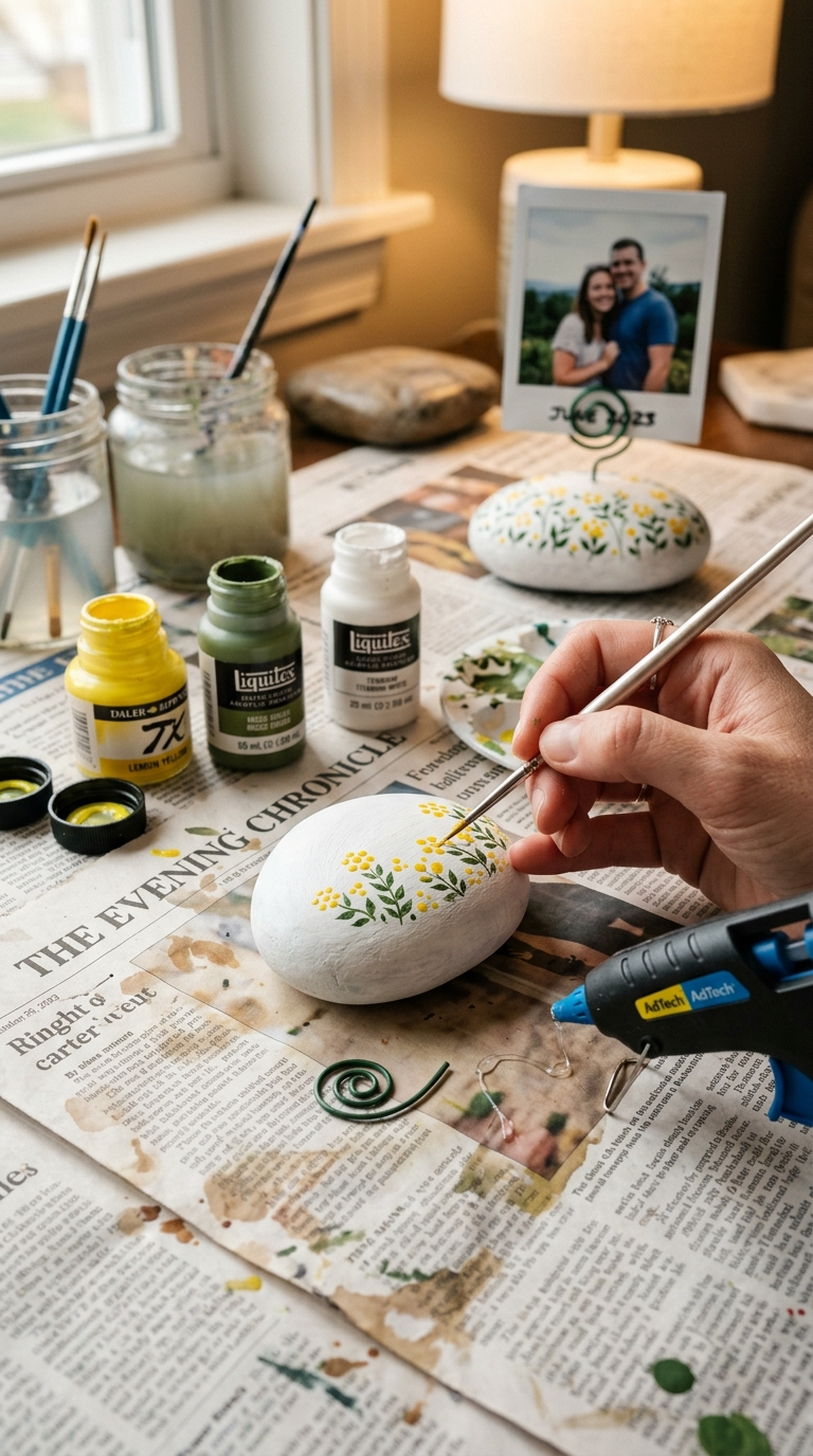 Painted Rock Photo Holders