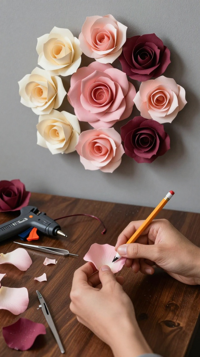 Paper Flower Wall for Statement Walls