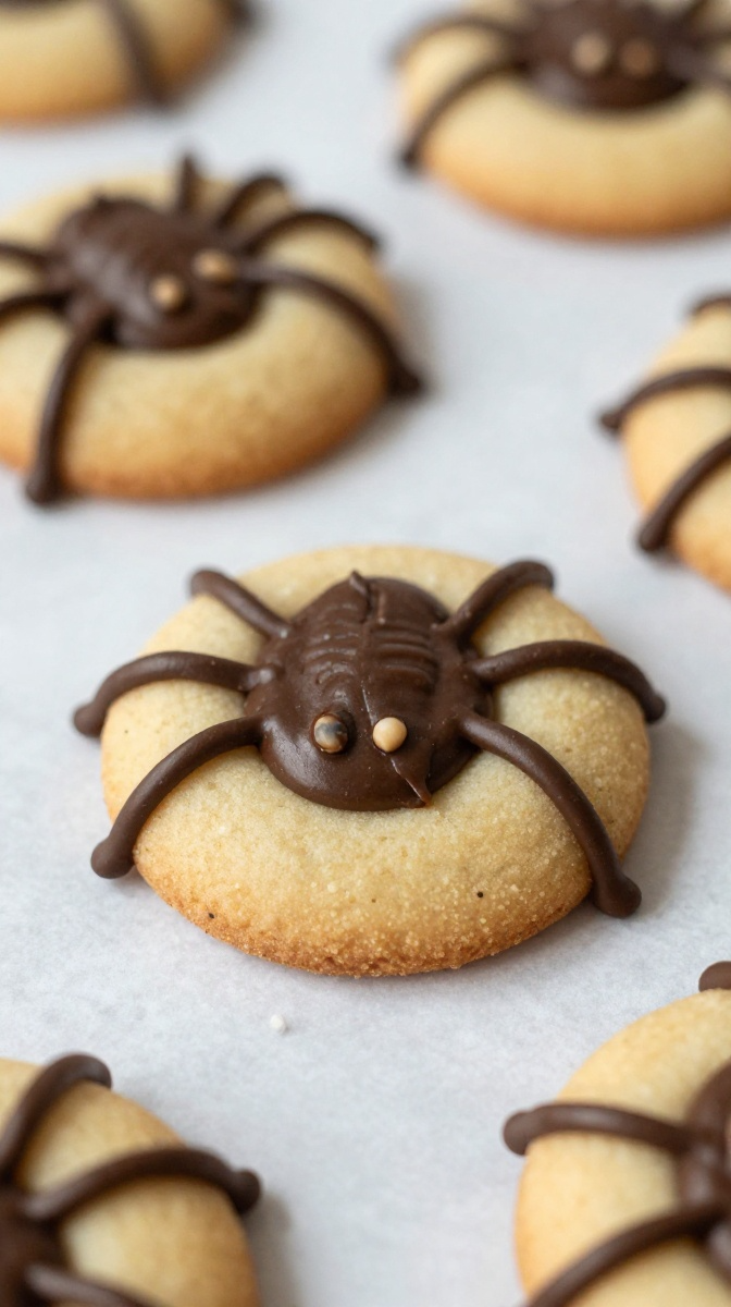 Peanut Butter Spider Cookies