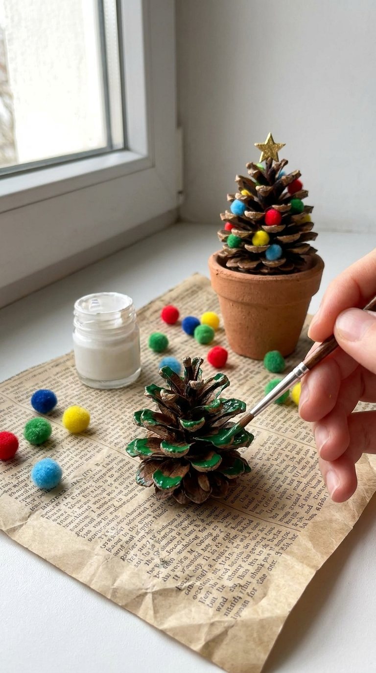 Pinecone Christmas Trees