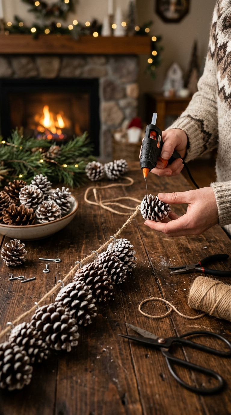 Pinecone Garland