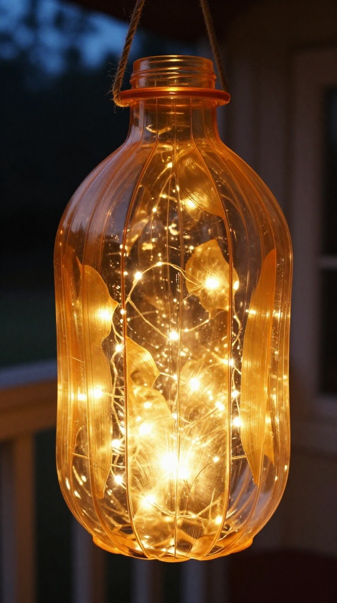 Plastic Bottle Lamp or Fairy-Light Lantern