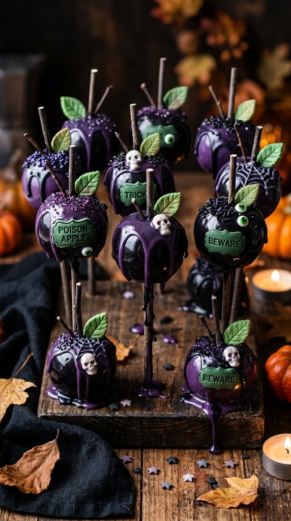 Poisonous Dark Apple Cake Pops