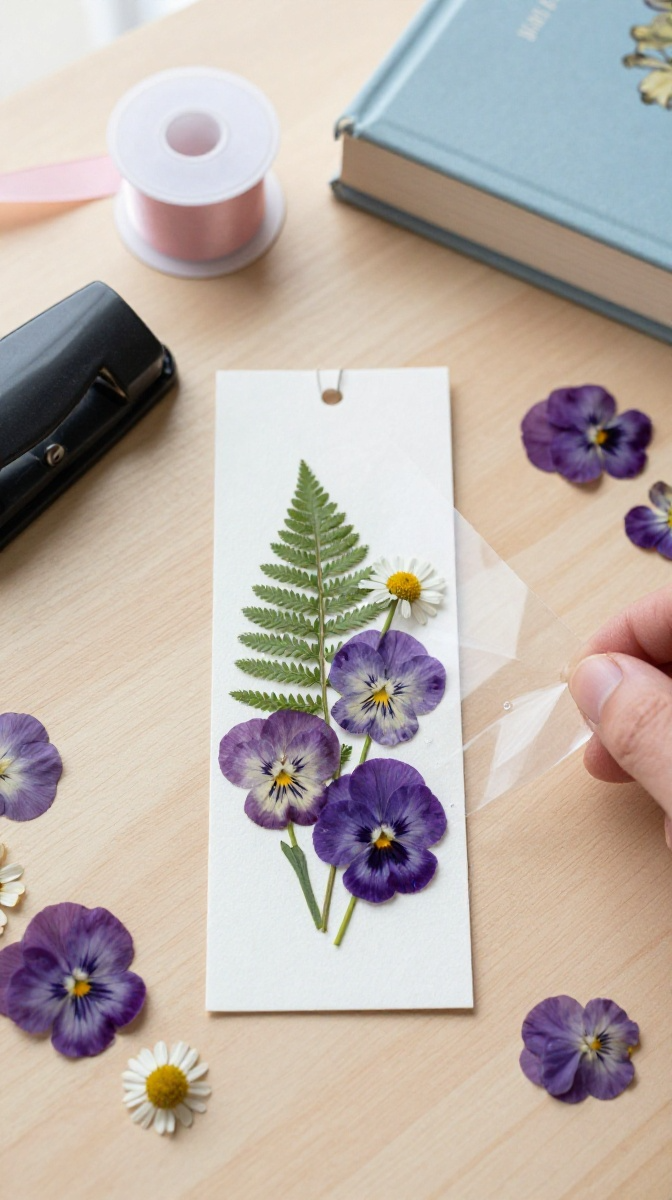 Pressed Flower Bookmarks