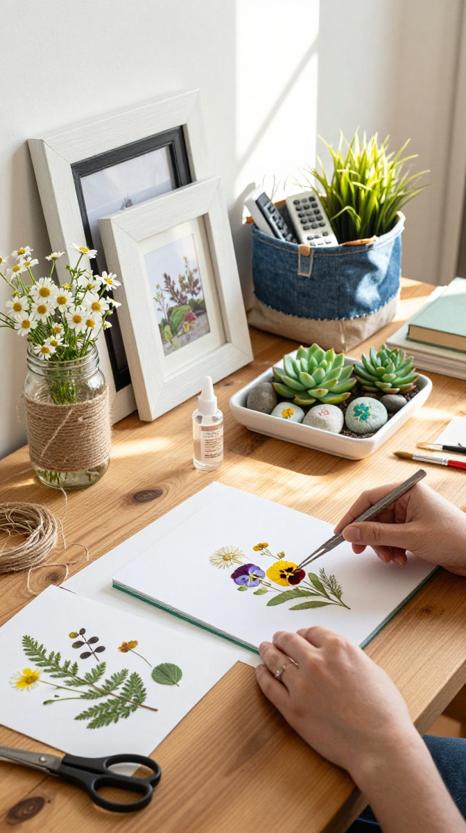 Pressed Flower Frame Art