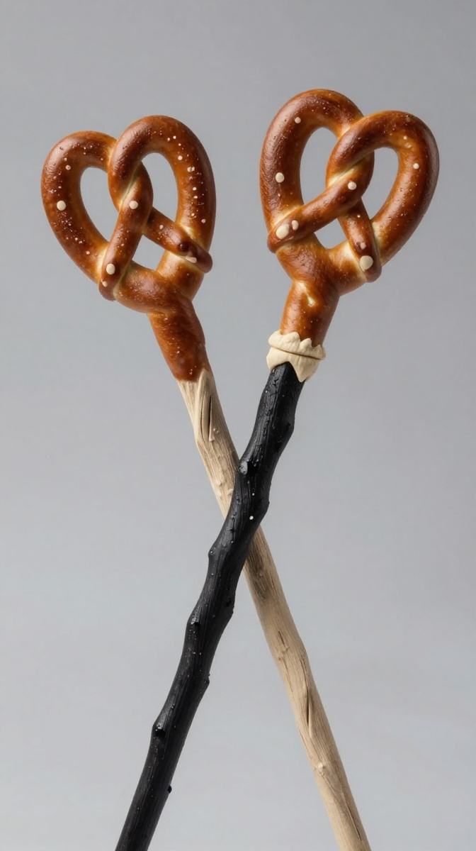 Pretzel Rod Witch Wands