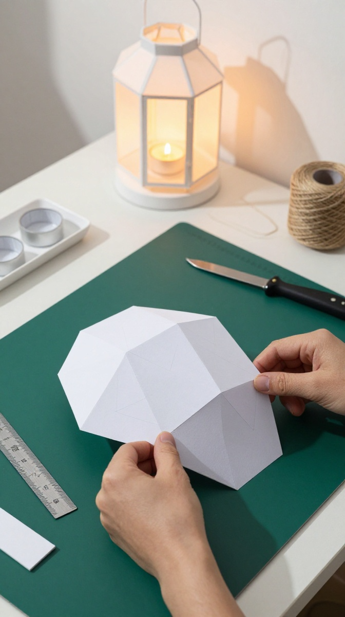 Project Three Geometric Paper Lanterns