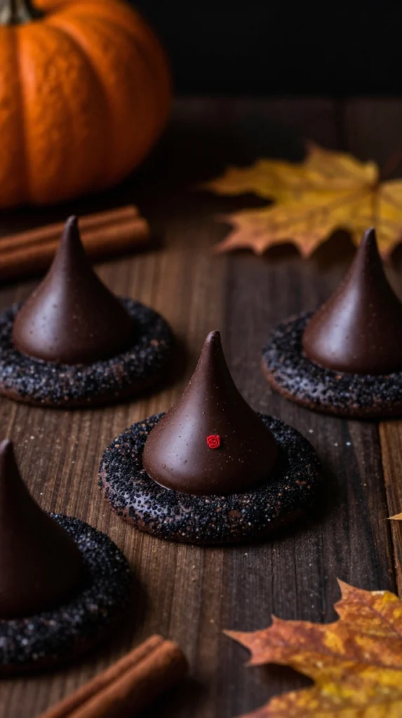 Pumpkin Spice Black Cocoa Witch Hats