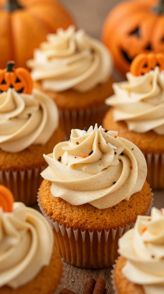 Pumpkin Spice Cupcakes With Cinnamon Frosting