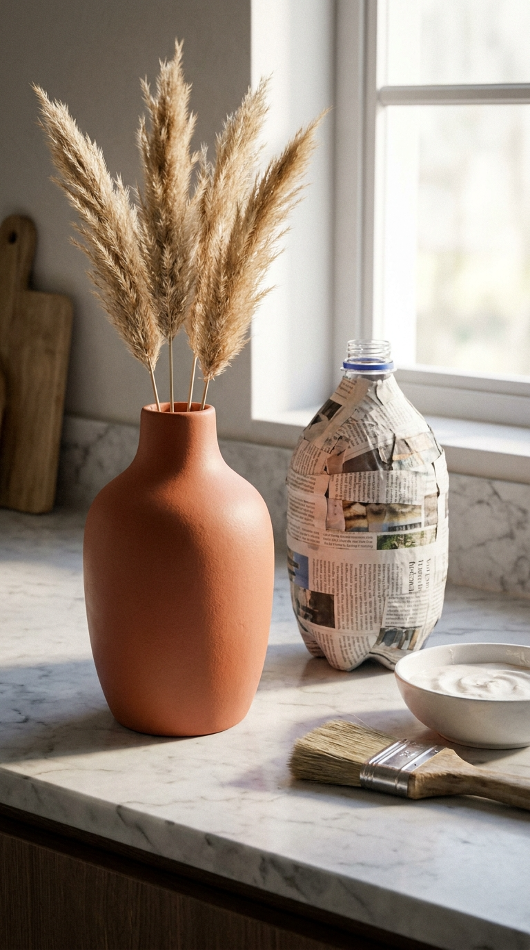 Paper Mache Vases with a Modern Twist