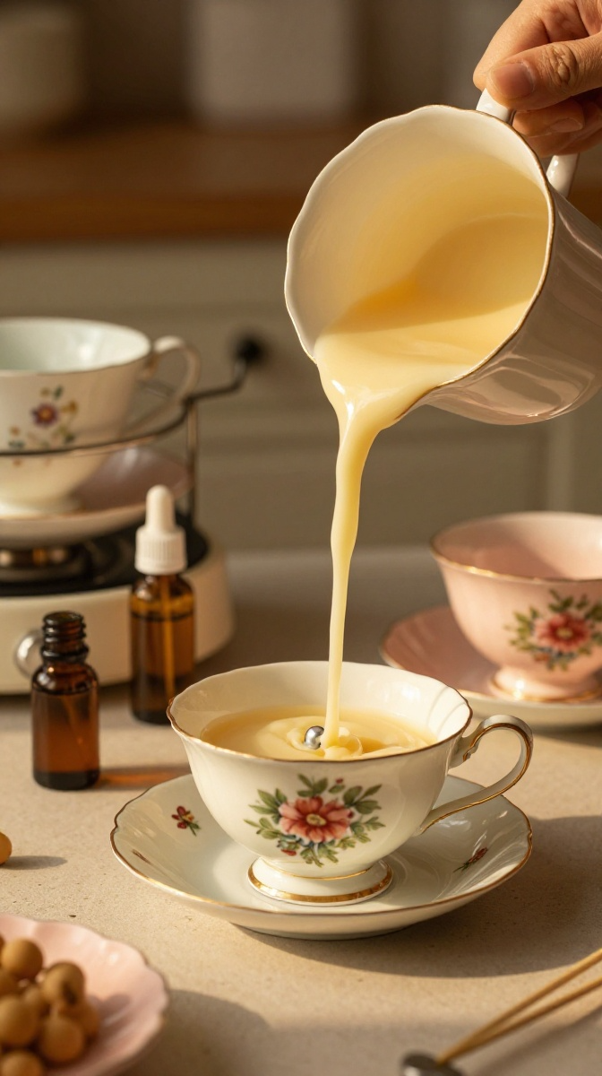 Scented Soy Candles in Vintage Teacups