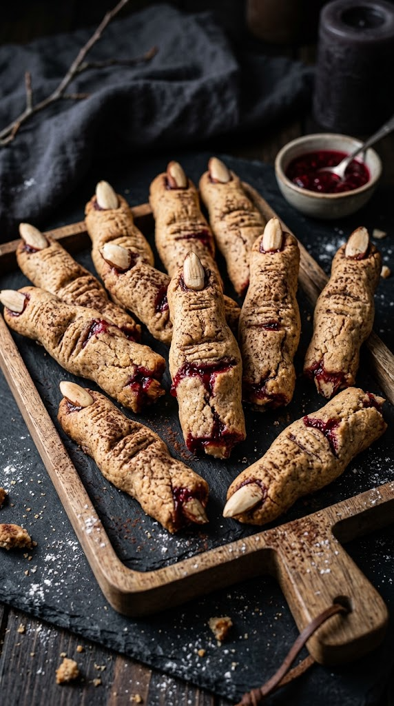 Severed Witch Finger Shortbread Cookies