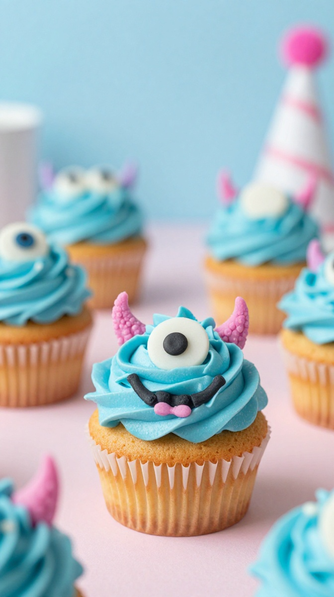 Silly Monster Cupcakes