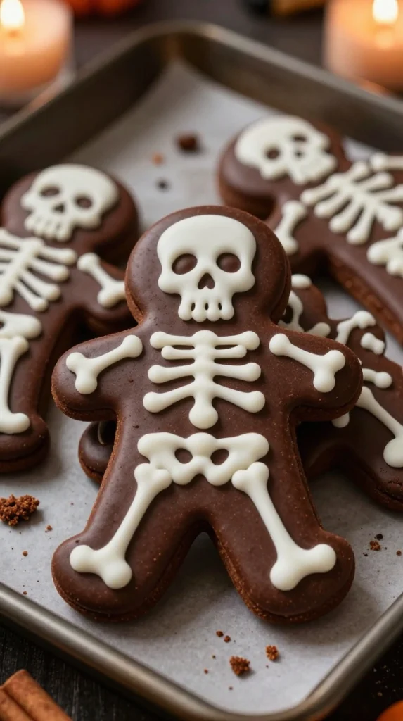 Skeleton Gingerbread Man Cookies
