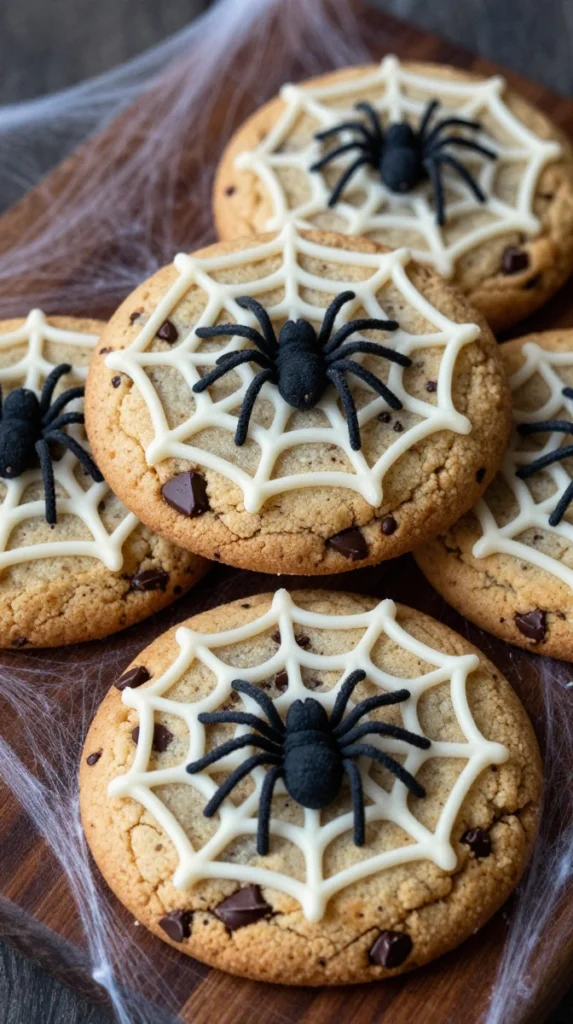 Spider Web Chocolate Chip Cookies