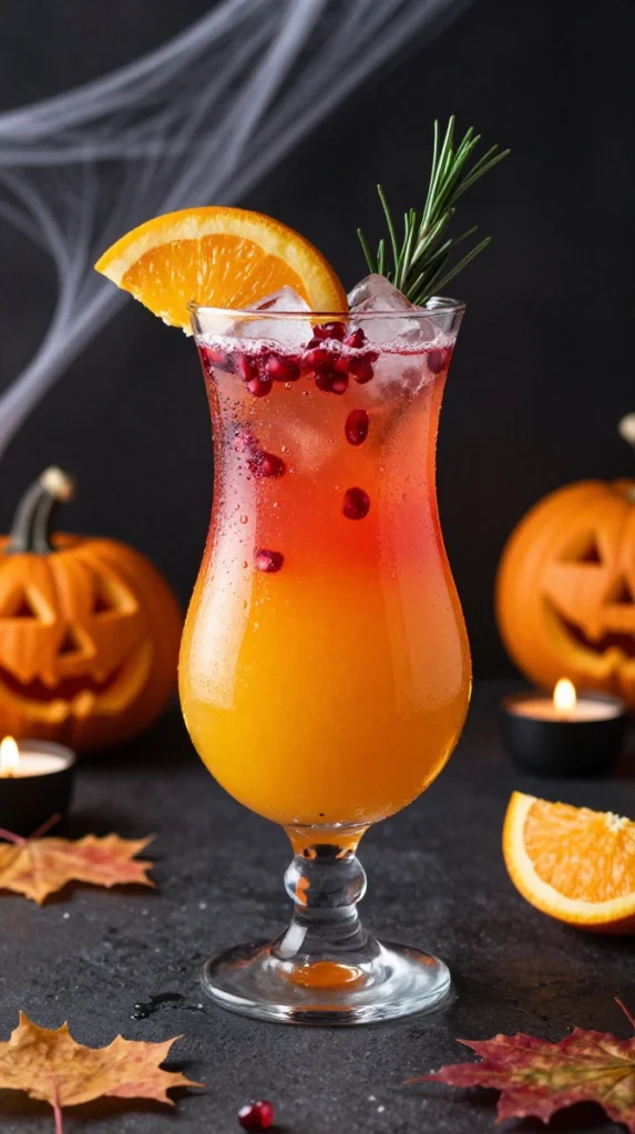 Spooky Citrus Sunset Punch