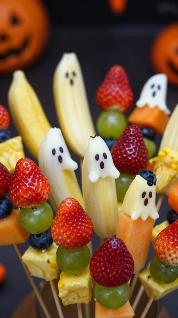 Spooky Halloween Fruit Skewers