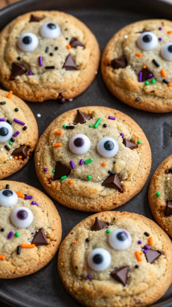 Spooky Halloween Monster Cookies